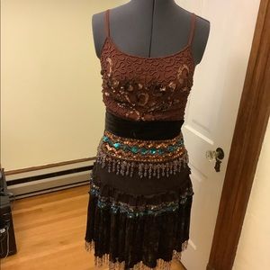 Belly dancing costume